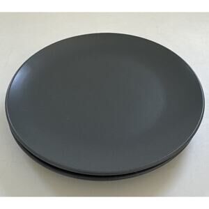 Set of 2 IKEA of Sweden Salad Plates 12011 MATTE Gray MCM Modern